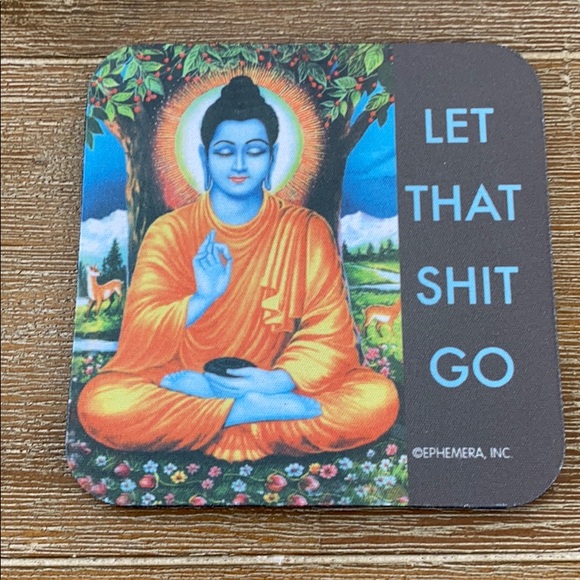Other - NWT Neoprene beverage drink coaster Hindu Buddha